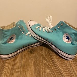 Turquoise Hightop Converse